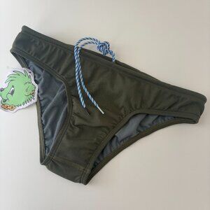 NEW Jolyn Andy Bikini bottom Army Green Small Swim Surf Swimsuit Training